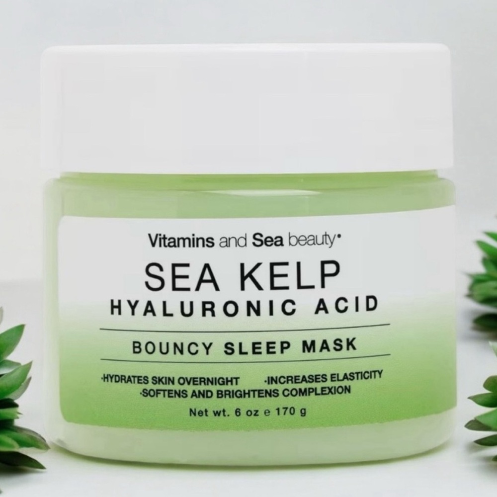 Vitamins and Sea Hyaluronic Sea Kelp Sleep Mask New
